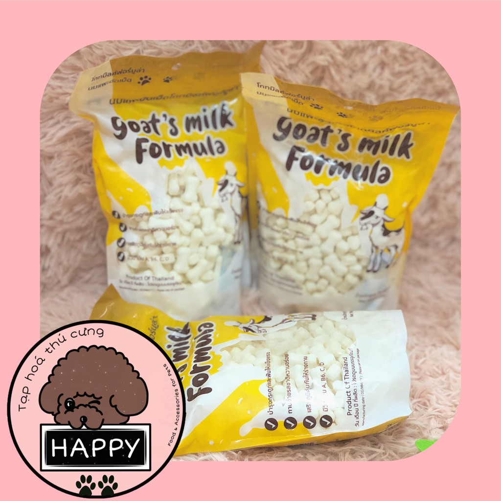 Xương sữa dê Goat's milk Formula - Kẹo sữa dê cho chó mèo [Ảnh thật] [Có sẵn]  - Tạp Hóa Thú Cưng Happy