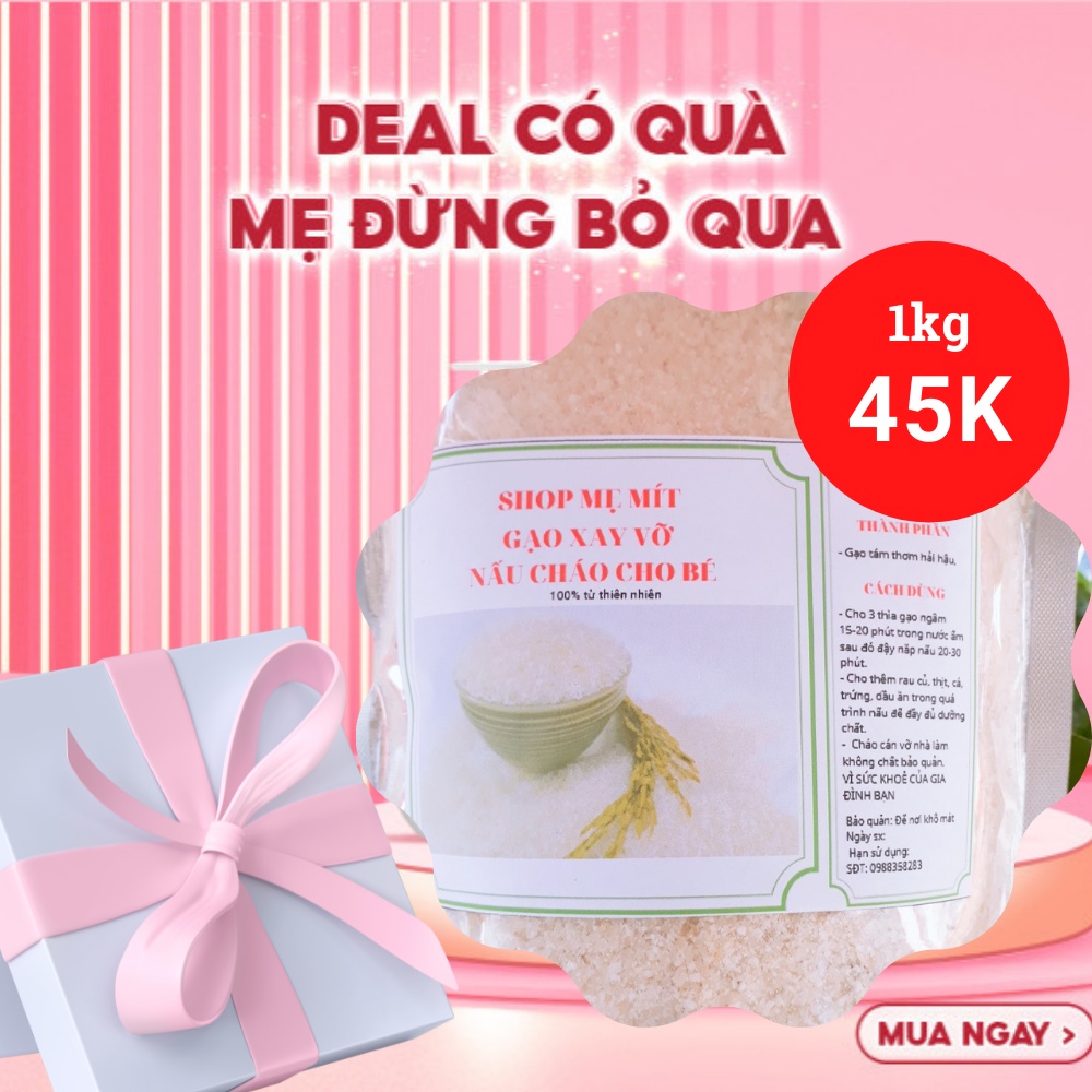 Gạo xay vỡ nấu cháo 1kg