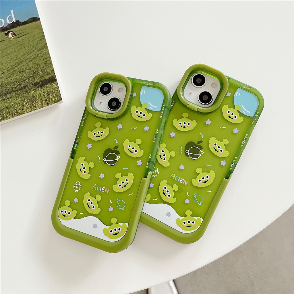 Ốp Điện Thoại TPU Mềm Hai Màu Có Giá Đỡ Cho iphone 13 Pro Max 12 Pro Max