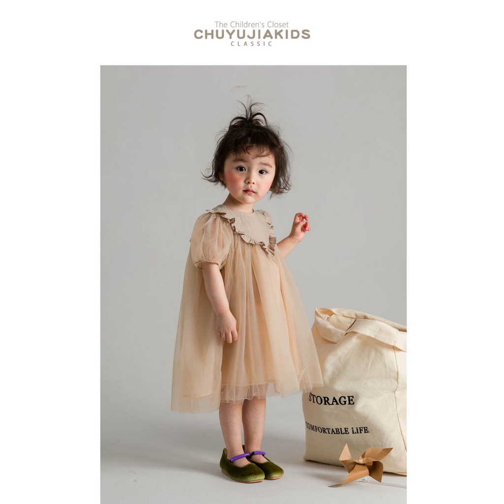 Đầm Công Chúa Dáng Rộng Bằng Vải Tuyn Thoáng Khí Thời Trang Mùa Hè Hàn Quốc Thiết Kế Kiểu Công Chúa Thời Trang Mùa Hè Dành Cho Bé Gái 2022