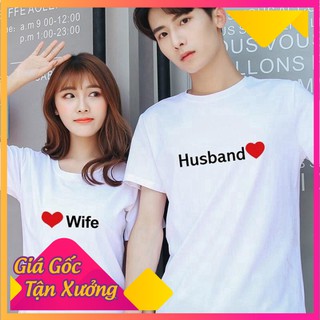 [Freeship] [Bao Chất] Áo Thun Cặp Đôi Nam Nữ Siêu Dễ Thương