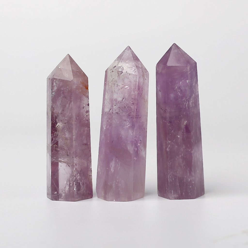 Trụ đá Amethyst thach anh tím dùng trong phong thủy, thiền định giá trị thanh tẩy cao