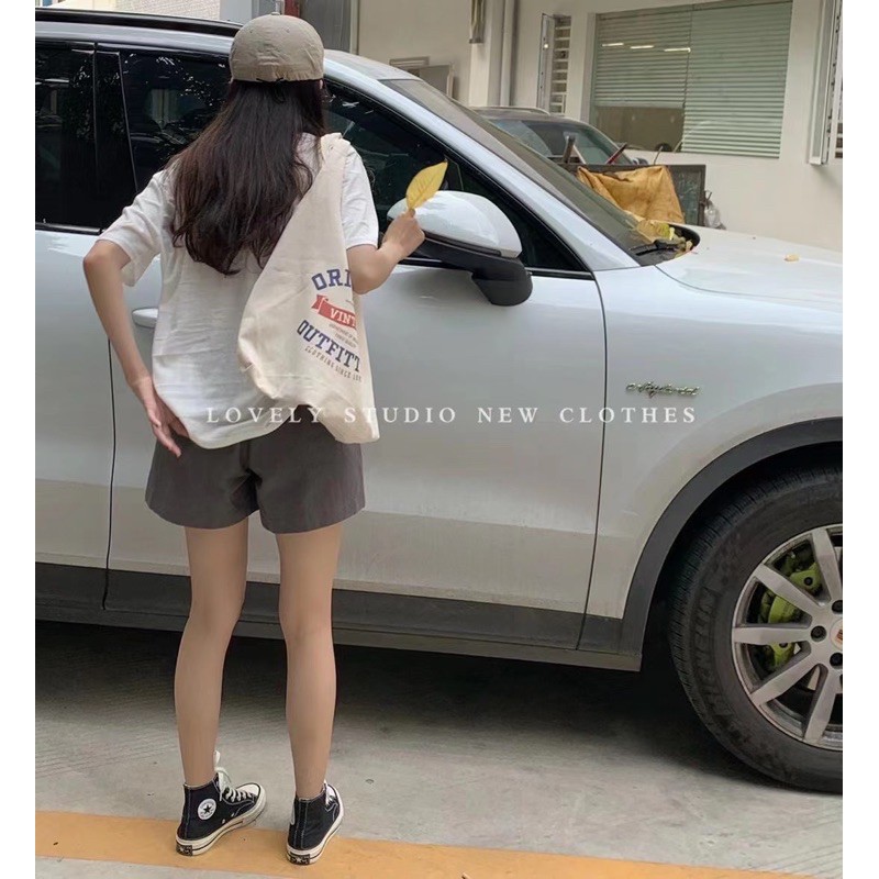 Quần shorts thô trơn basic cạp chun nhiều màu - hàng QC | BigBuy360 - bigbuy360.vn