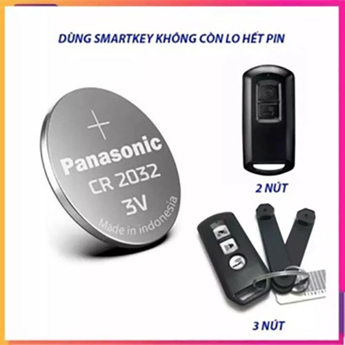 Pin dùng cho chìa khóa smartkey xe máy