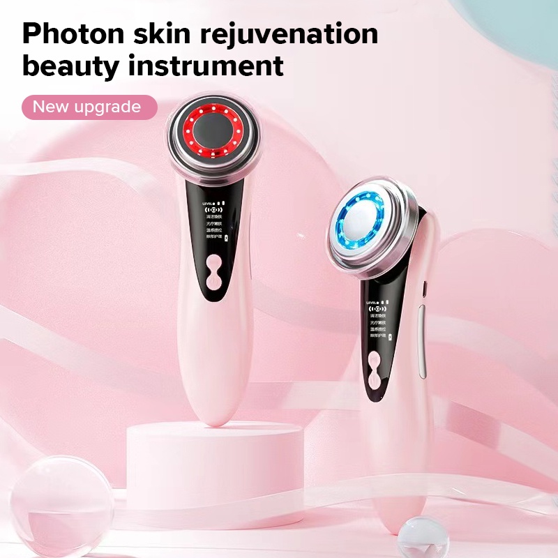 Máy mát xa mặt Ubeator 4 trong 1 có đèn LED giúp cải thiện quầng thâm và chống nếp nhăn
