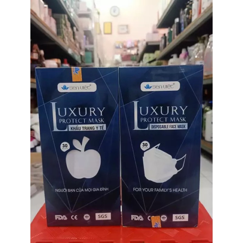 KHẨU TRANG CAO CẤP LUXURY 4D SEN VIỆT