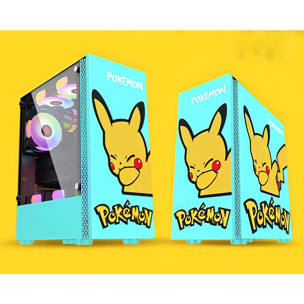 VỎ CASE PICKACHU - NEW BOX - LẮP TỐI ĐA 8 FAN LED RGP , có ảnh thật shop chụp
