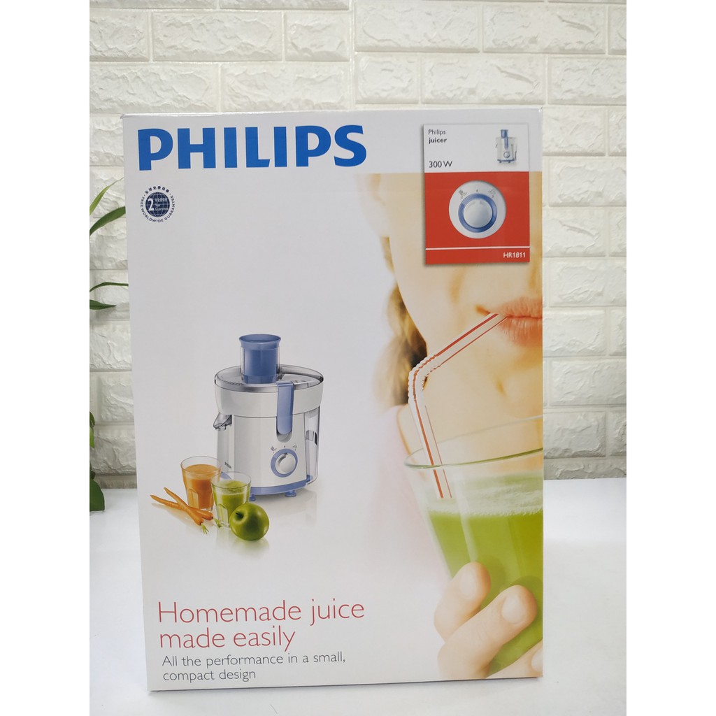 [Bảo hành 24 tháng] Máy ép trái cây PHILIPS HR1836 | HR1811 - Hàng nhập khẩu