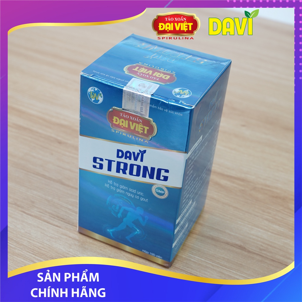 Viên uống Spirulina Hỗ trợ giảm Acid uric Thực phẩm bảo vệ sức khỏe