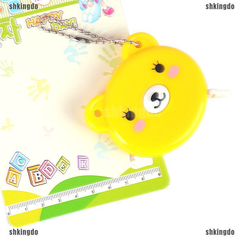 Thước dây dạng kéo có móc khóa hình họa hoạt hình dễ thương