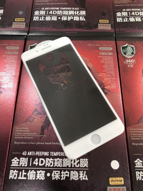 👉[Fullbox] Dán cường lực chống nhìn trộm - Hàng Hãng Kingkong WK Design của HongKong Iphone 6 đến 12 Promax