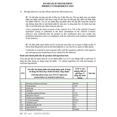 (Chính hãng, nhãn phụ tiếng việt) Tinh chất caryophy giảm mụn, mờ thâm mụn Caryophy Portulaca Ampoule 10ML