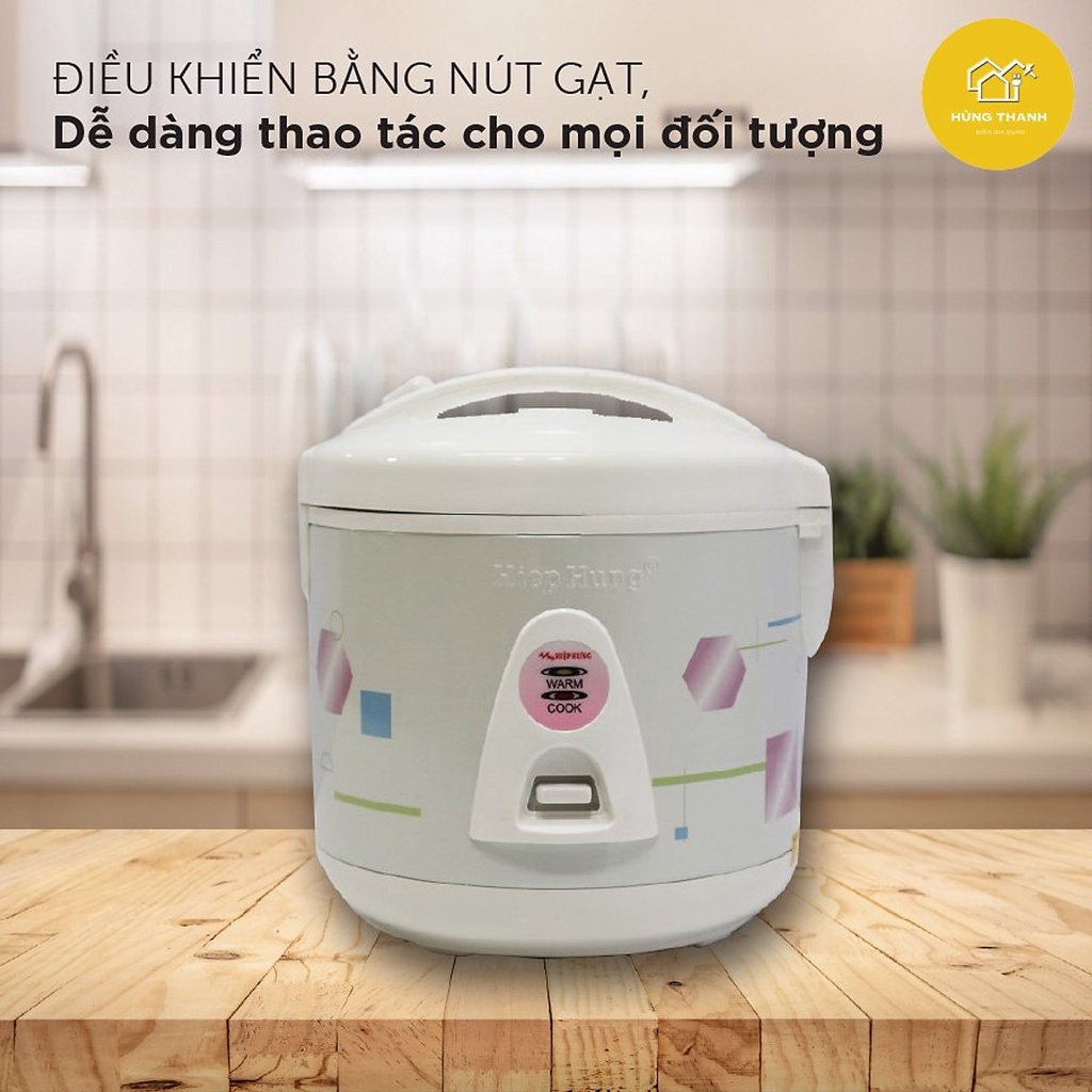 Nồi cơm 1L Hiệp Hưng HH635, bảo hành 12 tháng, công suất 350W