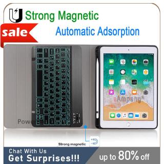 Bluetooth Wireless Keyboard Case For IPad 7 10.2 inch 2019 With Pencil Holder Smart Devices PU Leather Full Cover