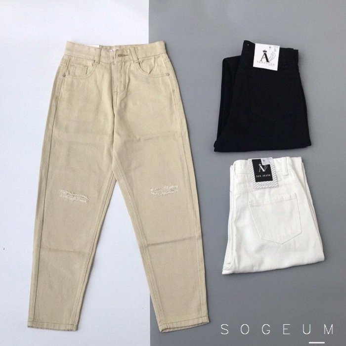 Quần Kaki trơn, Quần Baggy Nam Nữ jean Ống Suông Rộng Trẻ Trung Năng Động | Tdshopnt - Q12