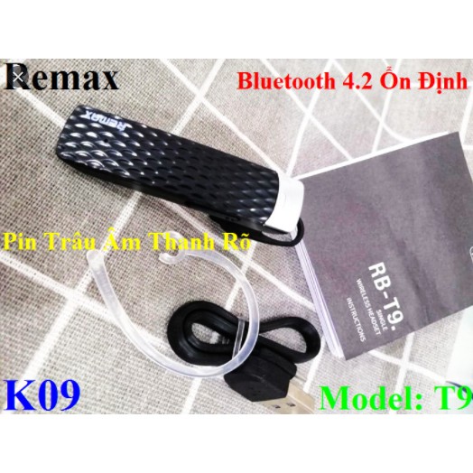 Tai Nghe Remax Rb-T9 Thể Thao Không Dây Bluetooth - Có Mic - Có Màu Hồng Cho Team Bánh Bèo