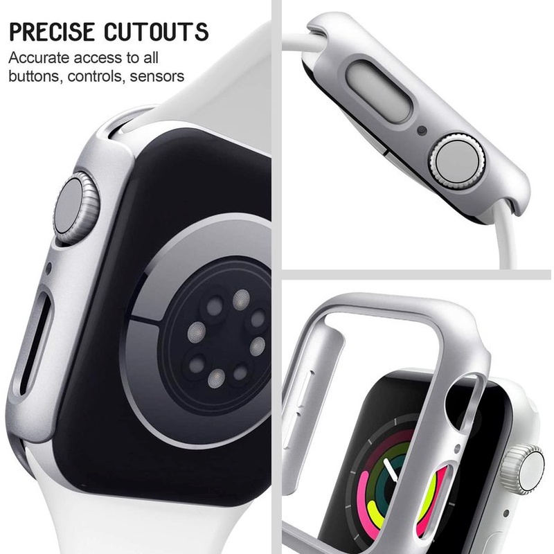 Ốp đồng hồ PC nhám cứng bảo vệ cho đồng hồ thông minh Iwatch 40mm 44mm 42mm 38mm 6 Se 5 4 3 2 1