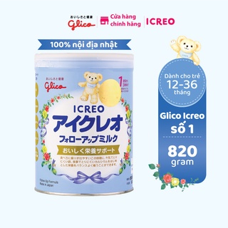 Sữa Glico Icreo Follow Up Milk Icreo Số 1 Lon 820g