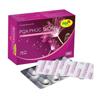 PQA Phúc Thống Hộp 50 Viên Cho Phụ Nữ Sau Sinh Bị Hậu Sản, Trầm Cảm