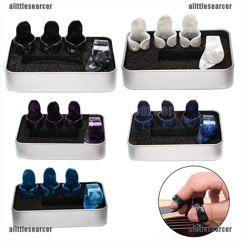 Bộ 3 phím gảy đàn ngón tay + 1 phím ngón cái cho đàn guitar điện