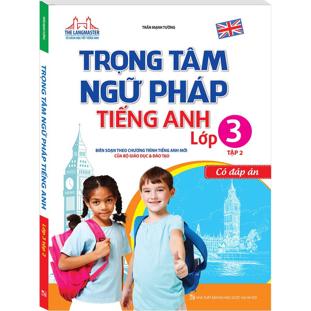 Sách - The Langmaster - Trọng Tâm Ngữ Pháp Tiếng Anh Lớp 3 Tập 2 - Có Đáp Án