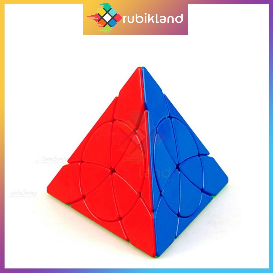 Rubik Biến Thể YJ Petal Pyraminx Yulong Rubic Biến Thể Tam Giác Pyraminx Stickerless Đồ Chơi Trí Tuệ Trẻ Em