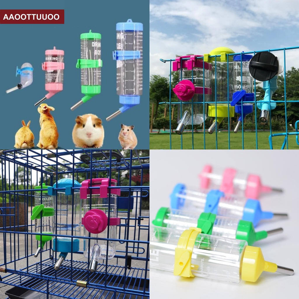 Bình Nhựa Đựng Nước Uống Treo Chuồng Thỏ Dung Tích 80/ 125/ 250ML