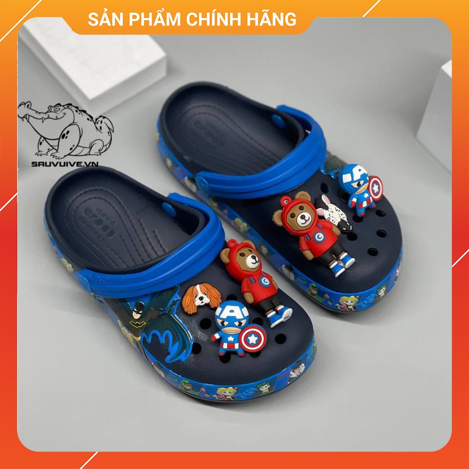 Giày Dép Crocs Trẻ Em Bat Man Band Chính Hãng Size 24  Đến 35 - Sấu Vui Vẻ - BAM