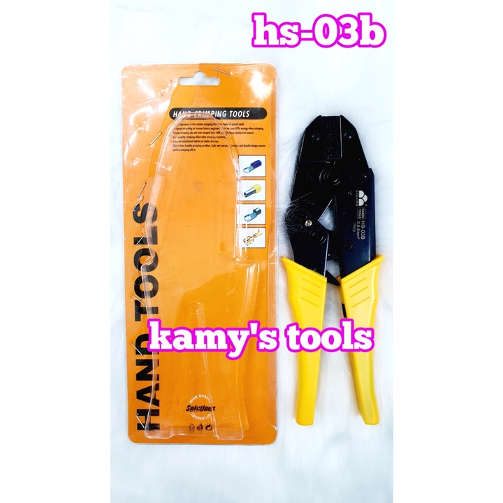 Kìm bấm cos ghim Fasen HS-03B có 4 lỗ dài 230mm bấm 0.5-6mm2, kềm bấm cos ghim