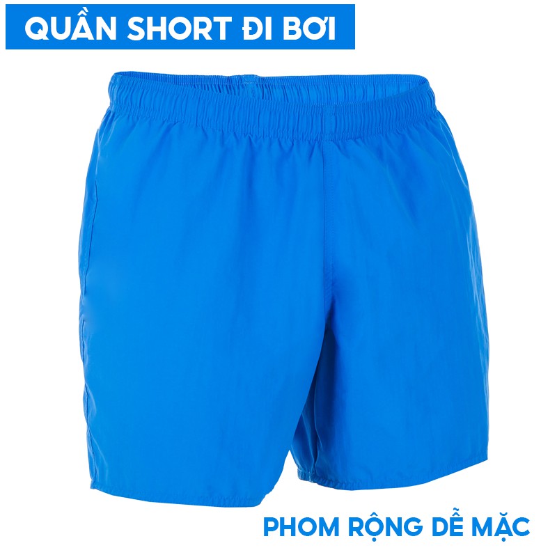 Quần bơi nam DECATHLON b-free kháng clo - xanh dương