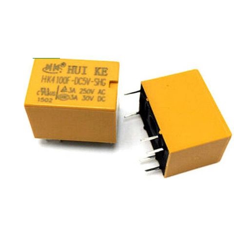 Rơ le 6 chân 3A 2 cặp cực HK4100F Huike relay hK4100F-DC5V-SHG hK4100F-DC12V-SHG 5V 12V 24V SHG hK4100F-DC24V-SHG