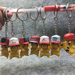 Móc khóa Pikachu đội nón huấn luyện viên