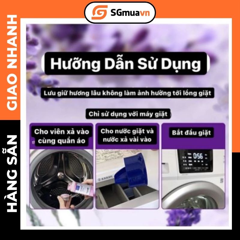 Hạt xả thơm quần áo, viên xả thơm quần áo thơm cực lâu, lưu hướng và làm mềm vải