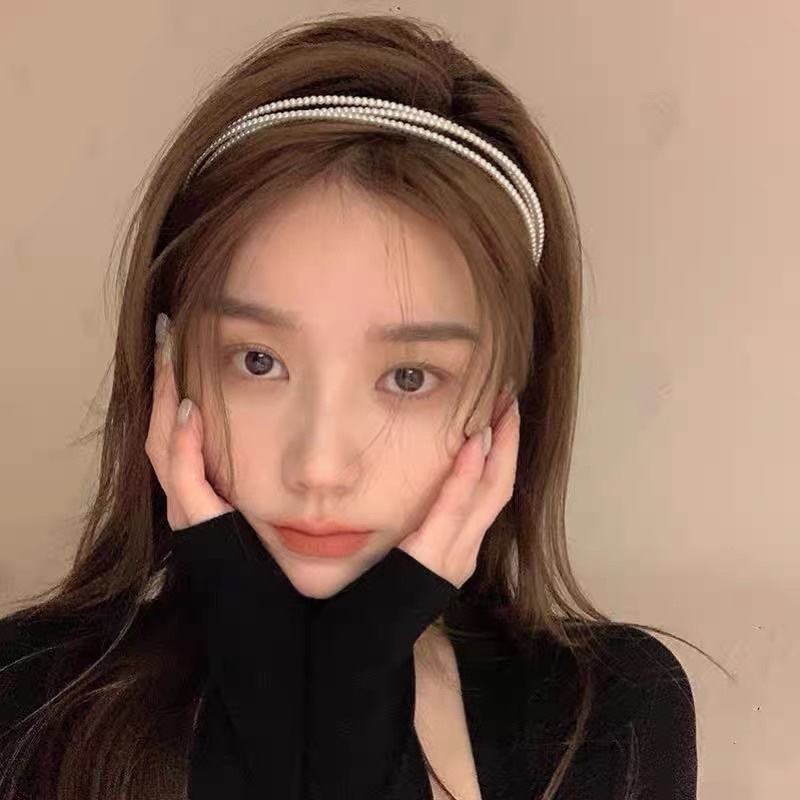 Cài tóc đính hạt nữ tính - Băng đô tóc đính hạt nữ tính