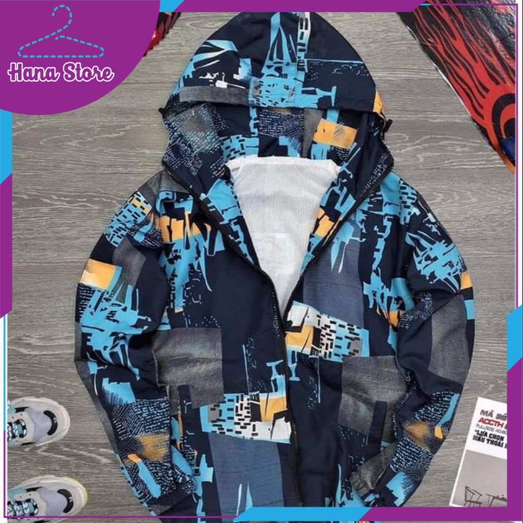“ÁO KHOÁC” +Áo khoác dù nam nữ unisex mẫu mới kiểu loang màu siêu độc lạ - Hana Store