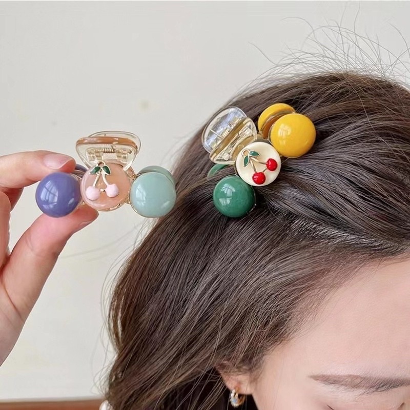 Kẹp tóc mái càng cua hình quả cherry dễ thương style Hàn Quốc KCR