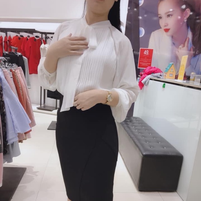 Áo sơ mi nữ trắng tay dài phong cách Hàn Quốc - hot trend Thư ký Kim sao thế 😊😍😘😊