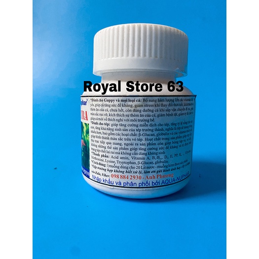 Vita Extra Nuphar bổ sung Vitamin tổng hợp cho cá cảnh tôm tép (70gram)