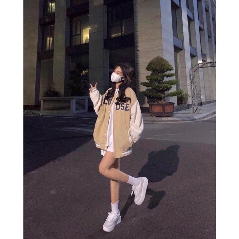 ÁO KHOÁC BOMBER CHOOSE PHỐI TAY UNISEX [ RẺ VÔ ĐỊCH ]