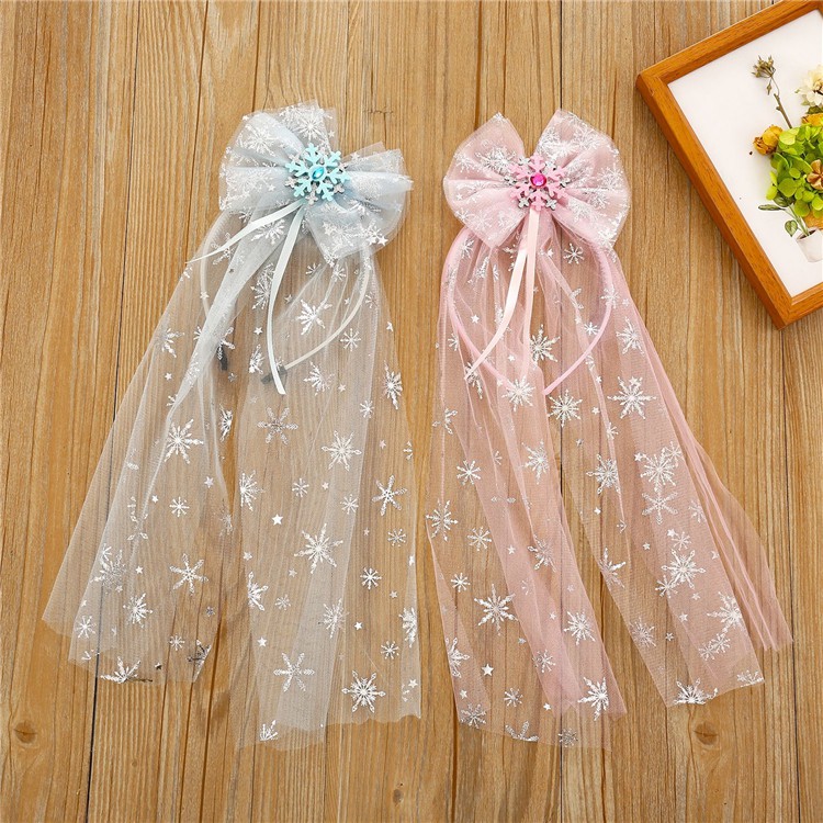 Cài tóc công chúa Elsa cho bé gái xinh xắn dễ thương