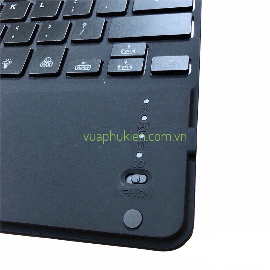 Bàn phím Bluetooth (10 inch) cho iPad, Samsung Tab có Touchpad hỗ trợ iOS/Android/Windows có đèn sáng