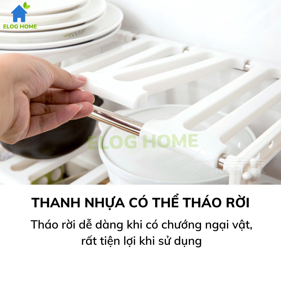 Kệ gầm bếp ga đa năng có thể tùy chỉnh độ dài, kệ để xoong nồi gầm bếp, kệ giầy dép, giá sách, để đồ nhà tắm tiện lợi