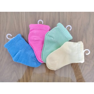 Set 3 đôi vớ màu sơ sinh/ tất sơ sinh cho bé 0-6 tháng tuổi