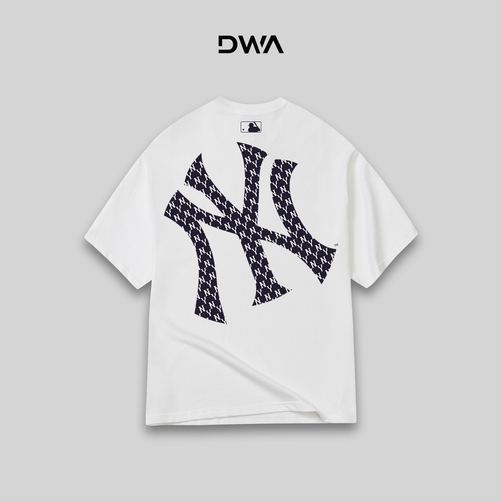 Áo Thun Tay Lỡ Form Rộng MLB Big Logo Monogram, Áo Phông Form Rộng Nam Nữ Unisex Cotton Basic Cổ Tròn , DWA.Unisex