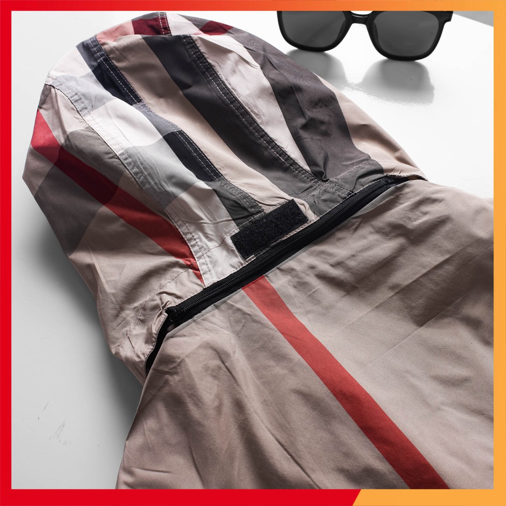 Áo khoác nam MŨ RỜI thời trang kẻ AKH01-BUR | BigBuy360 - bigbuy360.vn