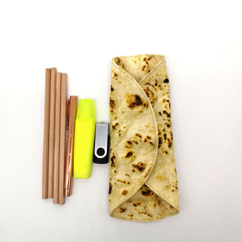 Túi Cuộn Đựng Bút/Văn Phòng Phẩm Giả Bánh Pizza/Bánh Pancake Mới Nhất