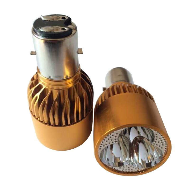 Đèn Pha LED H6 BA20D 6000K 9W Ánh Sáng Trắng Dành Cho Xe Mô Tô