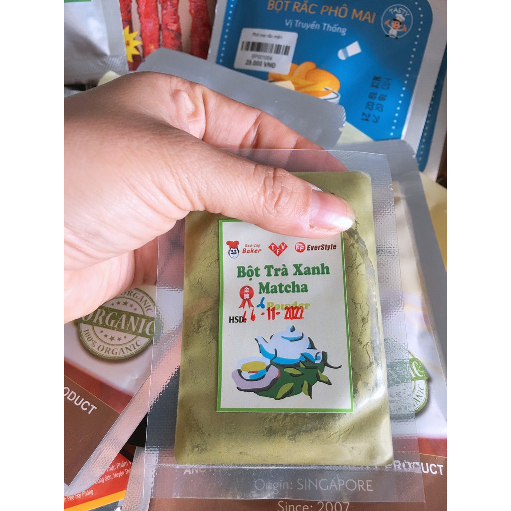 Bột trà xanh Đài Loan-10gr