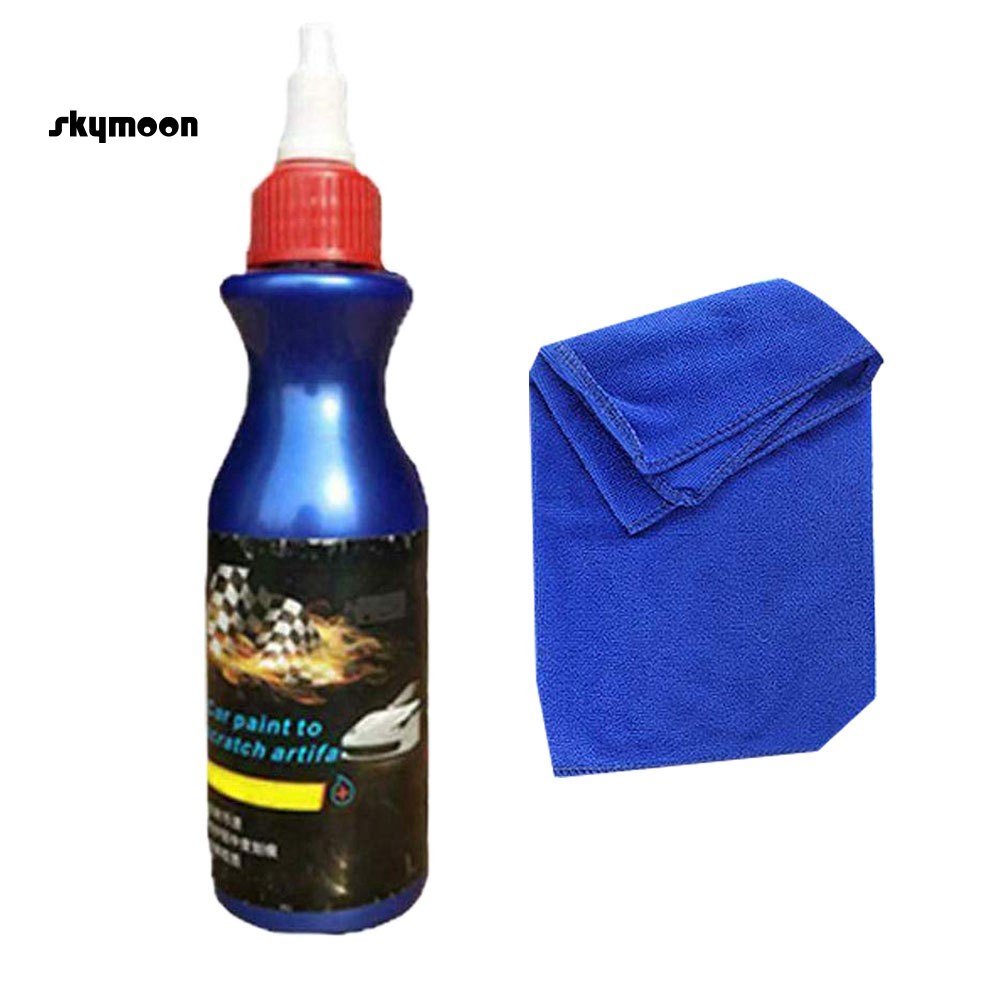【SKY】 100g Car Vehicle Paint Care Scratch Remover Restorer Repair Agent with Towel