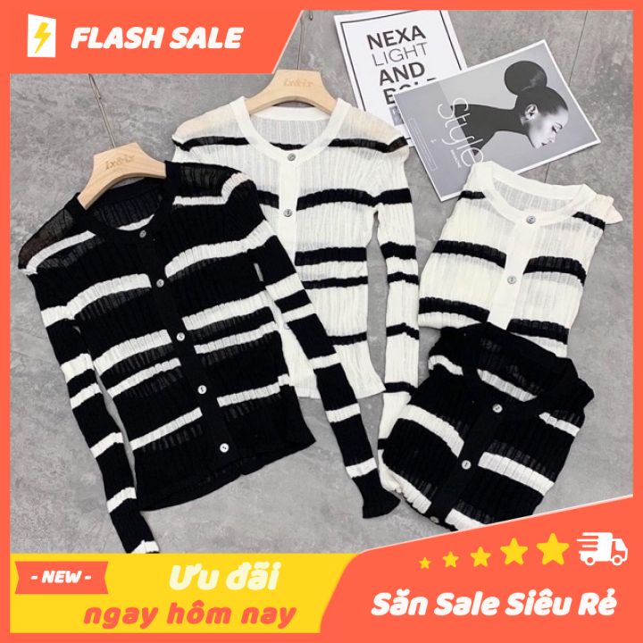 ❤️FreeShip ❤️Áo cardigan len nữ ulzzang khoác nữ len mỏng kiểu hàn quốc đẹp dễ phối đồ, chống nắng, đi biển, mặc nhà